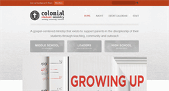 Desktop Screenshot of colonialstudents.org