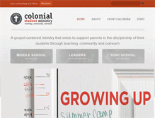 Tablet Screenshot of colonialstudents.org